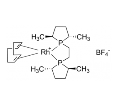 1,2-бис((2S,5S)-2,5-диметилфосфоlano)этан(циклооктадиен)родия(I) тетрафторборат, 97%, Acros Organics, 100мг