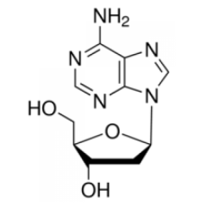 2'-дезоксиаденозин моногидрат, 99%, Alfa Aesar, 25 г