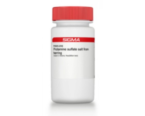 Соль сульфата протамина из сельди, сорт III, гистон, свободный (тест Миллона) Sigma P4505