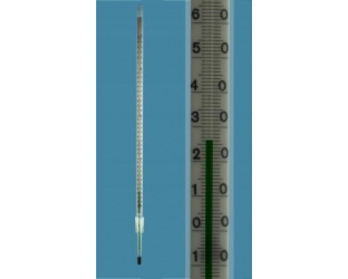 Термометр Amarell на шлифе NS 14,5/23, -10...+360/1°C, глубина погружения 67 мм (Артикул D262338-EF)