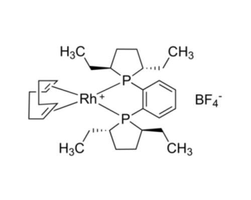 1,2-бис((2S,5S)-2,5-диэтилфосфоlano)бензол(циклооктадиен)родия(I) тетрафторборат, 97%, Acros Organics, 100мг