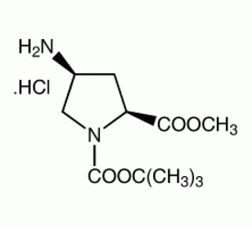 цис-4-амино-N-Boc-L-пролина в гидрохлорид, 97%, Alfa Aesar, 250 мг