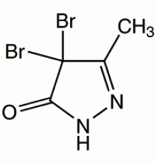 4,4-дибром-3-метил-2-пиразолин-5-он, 98 +%, Alfa Aesar, 25 г