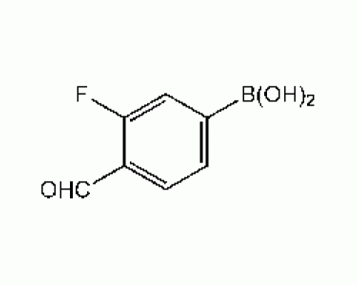 3-фтор-4-формилфенилборная кислота, 95%, Acros Organics, 5г