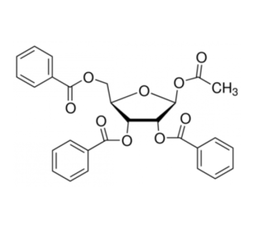 1-O-ацетил-2, 3,5-три-O-бензоил- ^ BD-рибофуранозы, 98%, Alfa Aesar, 1 г