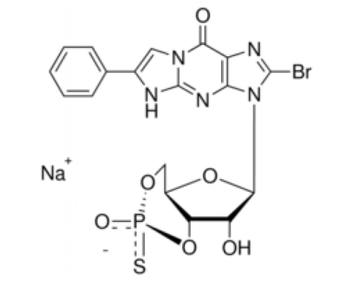 Rp-8-броββ фенил-1, N2-этеногуанозин 3 ', 5'-циклическая натриевая соль монофосфоротиоата 98% (ВЭЖХ), порошок Sigma B6684