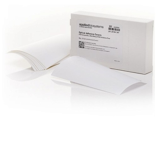 Купить Пленка клейкая, прозрачная, для заклеивания планшетов, MicroAmp Optical Adhesive Film, 25 шт./уп., Thermo FS