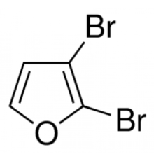 2,3-Дибромофуран, 97%, удар. с 0,5% карбоната кальция, Alfa Aesar, 1G