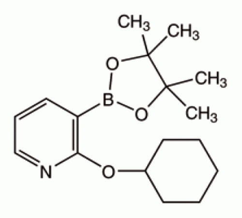 2-Циклогексилоксипиридин-3-бороновая кислота пинакон, 99%, Alfa Aesar, 1г