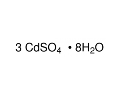 Кадмия сульфат, 8/3-гидрат, ACS реактив., кристаллы, Acros Organics, 100г
