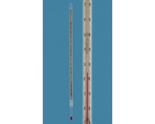 Термометр Amarell на шлифе NS 14,5/23, -10...+150/1°C, глубина погружения 77 мм (Артикул D262350-FL)