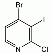 4-бром-2-хлор-3-йодпиридин, 98%, Alfa Aesar, 250 мг