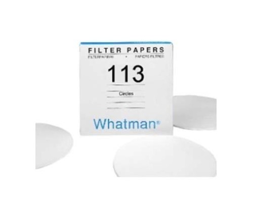 1113-125 Фильтровальная бумага Grade 113, диаметр 125 мм, толщина 0.42 мм, зольность 0.06, 100 шт/упак