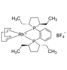 1,2-бис((2R,5R)-2,5-диэтилфосфоlano)бензол(циклооктадиен)родия(I) тетрафторборат, 97%, Acros Organics, 250мг