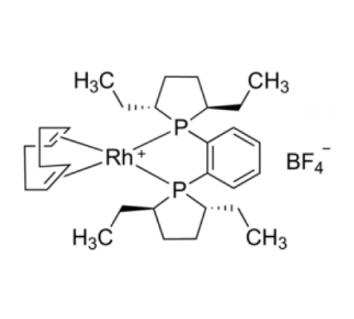 1,2-бис((2R,5R)-2,5-диэтилфосфоlano)бензол(циклооктадиен)родия(I) тетрафторборат, 97%, Acros Organics, 250мг