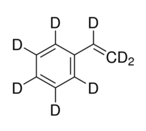 Стирол-d8, для ямр , 98+ атом.% D, стаб., Acros Organics, 1г