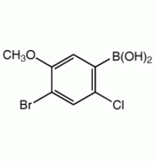 4-бром-2-хлор-5-метоксибензолбороновая кислота, 97%, Alfa Aesar, 250 мг