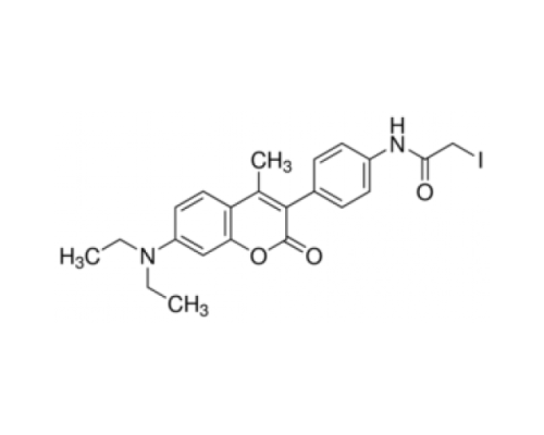 7-диэтиламино-3- [4- (йодацетамидо) фенилβ4-метилкумарин Биореагент, подходящий для флуоресценции, 85% (ВЭЖХ) Sigma 78264