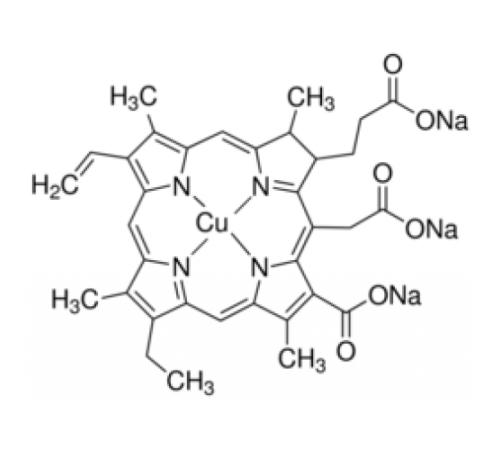 Соль хлорофиллин натриевая и медная марки Sigma C6003