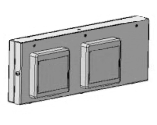 Панель для нижних полок с розетками (4 шт) 300x66x110 мм