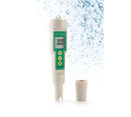 Водонепроницаемый портативный кондуктометр, солемер EC-1385