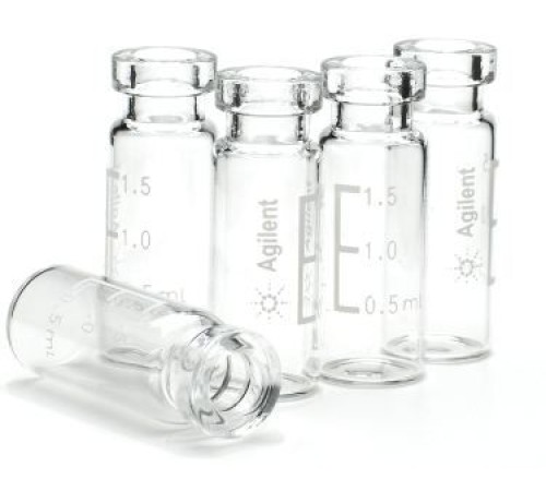 Купить Виалы под обжимную крышку Флакон, обжимной, 2 мл, clr, LP, 100PK, 5190-4032 Agilent