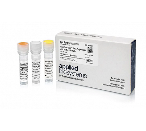Купить ДНК-полимераза AmpliTaq Gold DNA Polymerase с буферным раствором II и MgCl, Thermo FS