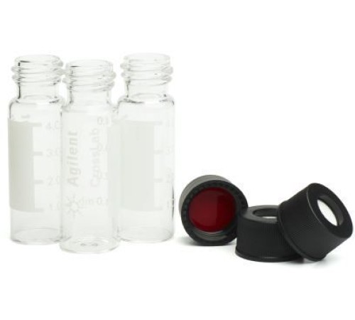 Купить Виалы с завинч. крышками 4 мл clr scrw 13mm blk PTFE / sil 100pk, 8010-0553 Agilent