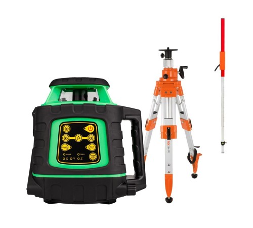 Комплект: ротационный нивелир AMO ROTOR 300G с калибровкой + штатив RGK SH-170 рейка RGK LR-2