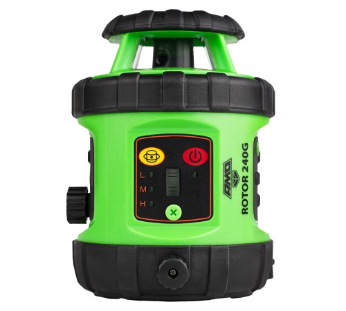 Комплект: ротационный нивелир AMO ROTOR 240G + штатив RGK SH-230 рейка