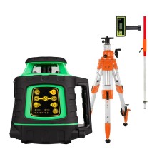 Комплект: ротационный нивелир AMO ROTOR 300G с калибровкой + штатив RGK SH-170 рейка RGK LR-2 приемник RGK LD-88G