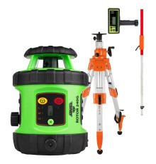 Комплект: ротационный нивелир AMO ROTOR 240G с калибровкой + штатив RGK SH-170 рейка RGK LR-2 приемник RGK LD-88G