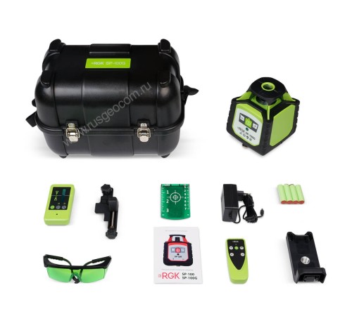 Ротационный нивелир RGK SP-100G с калибровкой