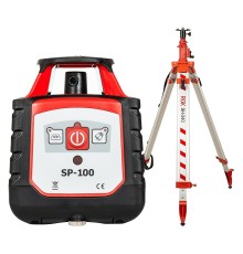 Комплект: ротационный нивелир RGK SP-100 + элевационный штатив RGK SH-340