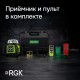 Комплект: ротационный нивелир RGK SP-612G + элевационный штатив RGK SH-170 + рейка RGK LR-2 + дальномер RGK DL100G