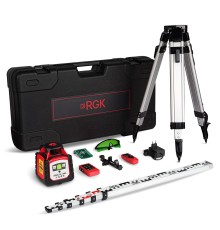 Комплект ротационного нивелира с раздвижным штативом RGK SP-100G COMBO с калибровкой