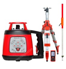 Комплект: ротационный нивелир RGK SP-310 + элевационный штатив RGK SH-170 + рейка RGK LR-2 + дальномер RGK DL100