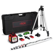 Комплект ротационного нивелира с элевационным штативом RGK SP-100G COMBO с калибровкой