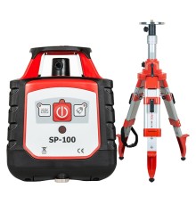 Комплект: ротационный нивелир RGK SP-100 с калибровкой + элевационный штатив RGK SH-170
