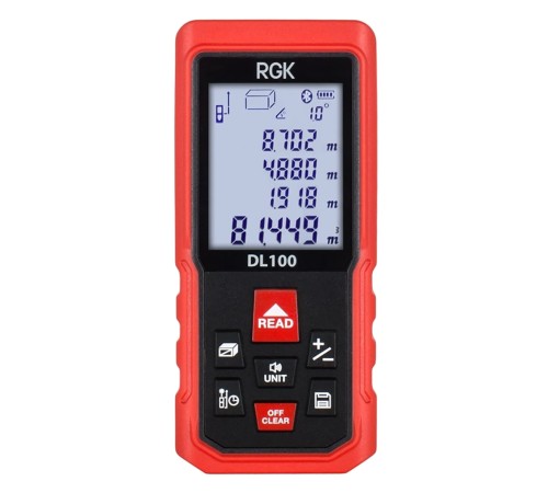 Комплект: ротационный нивелир RGK SP-310 + элевационный штатив RGK SH-170 + рейка RGK LR-2 + дальномер RGK DL100