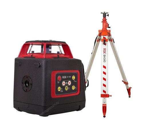 Купить Комплект: ротационный нивелир RGK SP-400 + элевационный штатив RGK SH-340