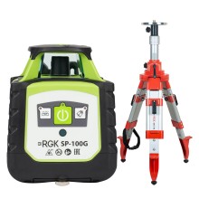 Комплект: ротационный нивелир RGK SP-100G + элевационный штатив RGK SH-170