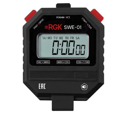 Секундомер электронный RGK SWE-01 с поверкой