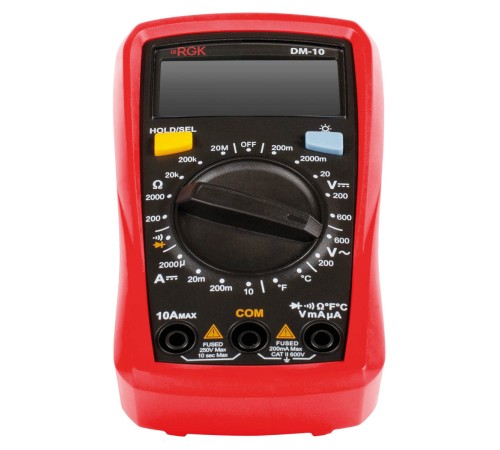 Комплект мультиметра RGK DM-10 и рулетка R-3