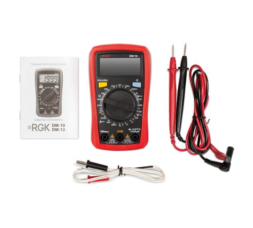 Комплект мультиметра RGK DM-10 и рулетка R-3